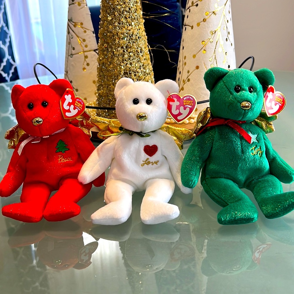 Ty Beanie Babies - Gift (Peace, Love & Joy) - Picture 1 of 8